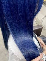 リグ 横浜(Lig.)&nbsp;ブルーカラーブリーチダブルカラーハイトーンネイビーブルー横浜
