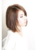 ナチュラルラウンドボブ×春の撮影プロジェクト♪