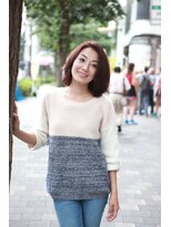 コークス 原宿 表参道(COKETH)&nbsp;モーブカラー明るい白髪染め美人レイヤー[浦本伸次　縮毛矯正]