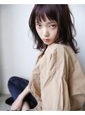 ショートバング×ベリーピンク