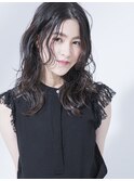 外国人風フェザーロング