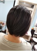大人前下がりボブ