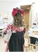 袴卒業式リボンヘアアレンジ【立川市/立川/立川南/国立/立川】