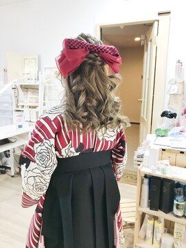 ロカット サロン(Roquat Salon) 袴卒業式リボンヘアアレンジ【立川市/立川/立川南/国立/立川】