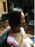 cut+straight perm+treatment