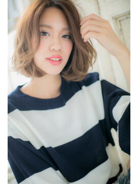 美容室 ファクト(fact) 高崎★立体カラーでウェーブふわミディA