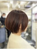 ★soundhairdesign★ピンクハイライトのショートボブ