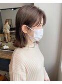 【天神今泉loty】透明感ブラウン×ミディアムボブ