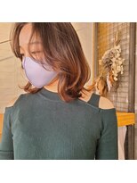 キーン 立川店(keen)&nbsp;【keen×武田】ハイライト×ニュアンスミディ