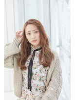 ミチオ ノザワ ヘアサロン ギンザ(Michio Nozawa HAIR SALON Ginza)&nbsp;アップバング/ウェーブ/ミルクティーベージュ/ゆるふわ/20代30代