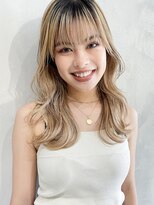 アルバム 池袋(ALBUM) ロングレイヤースタイル_グレージュカラーボブウルフ_48739