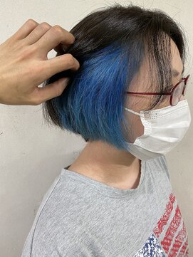 アジールヘア 上野店(agir hair) 20代30代大人かわいいイヤリングカラーストレートボブ【上野】