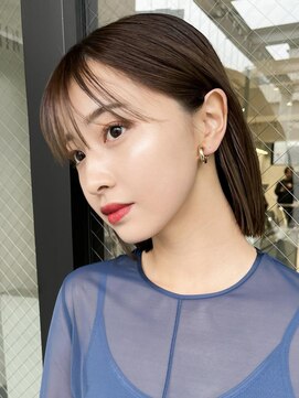 ミンクス ギンザ セントラル(MINX ginza central) HAIR LIF bob デザインカラーシルキーベージュ