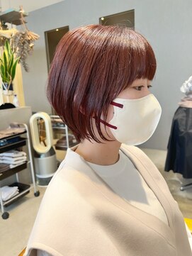 クルニエ(crenier) マッシュショート/コーラルベージュ