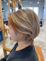 コレット 宇都宮(collet Gigi)&nbsp;斜めバング/グレージュカラー/デザインカラー/ミルクティー