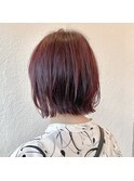 くびれボブ/ピンクカラー/20代/30代/40代