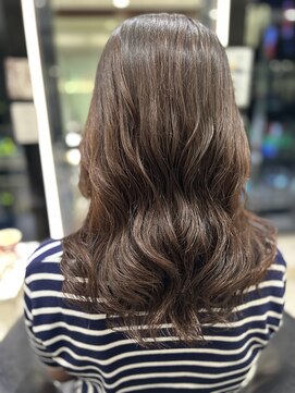 アピッシュ ギンザ(apish ginza) 伸ばしかけロブパーマ/コテ巻き風パーマ/前髪パーマ