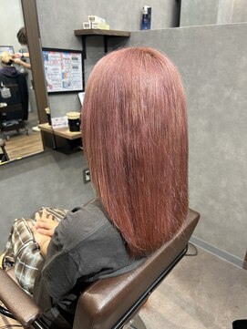 ヘアーザラブズラフズ オーガニカ 北九州(HAIR THE LOVES LAUGHS ORGANICA) ダブルカラーピンクベージュ
