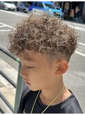 ☆キッズカットおしゃれパーマカラースタイル