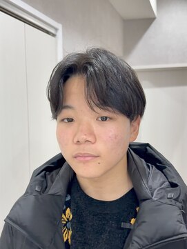 メレ 仙台(Mele) メンズセンターパート/ニュアンスパーマ/コンマバング