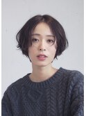 柔らかなニュアンスパーマショート