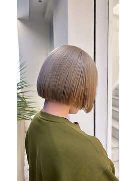 タイドヘア 茨木店(TIDE HAIR) ハイトーンベージュ×ボブ
