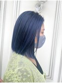 ネイビーブルー【広島髪質改善】【広島ハイトーン】