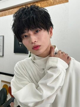 ポーチバイハニー オモテサンドウ(PORCH by HONEY omotesando) 韓国マッシュブルーブラックスペインカールシャドウパーマ2