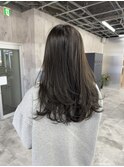 ブリーチなしカラー☆ 6トーンオリーブブラウン レイヤーカット