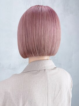 アルバム 銀座(ALBUM GINZA) ボブブリーチショートハイトーン美髪韓国ヘア_ba355083