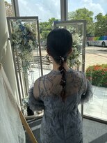 ヘアセット専門サロン by OKINAWA WATABE WEDDING 那覇店&nbsp;タイト編みおろし
