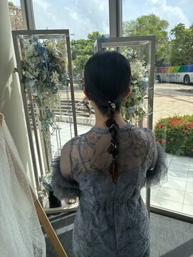 ヘアセット専門サロン by OKINAWA WATABE WEDDING 那覇店 タイト編みおろし