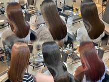 髪質改善ストレートで艶々サラサラに！