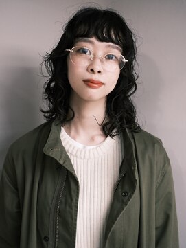 【arte pelo】ミディアムボブ/パーマ/オン眉