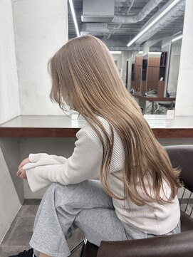 ニコ トウキョウ 渋谷(nico TOKYO) ミルクティーベージュダブルカラーハイトーン韓国レイヤー