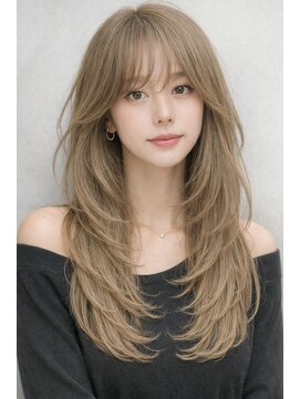 マグサロンギャラリー(Mag salon gallery) 抜け感◎ロングレイヤーミルクティーベージュ