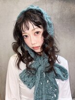 アルバム 新宿(ALBUM SHINJUKU)&nbsp;ミディアム前髪カットおくれ毛韓国ヘア_F31366