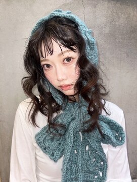 アルバム 新宿(ALBUM SHINJUKU) ミディアム前髪カットおくれ毛韓国ヘア_F31366