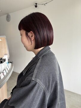 フープヘアー(HOOP.HAIR) 暖色ボブ