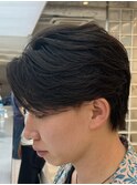 オイルで決まるフェザーパーマショート◎