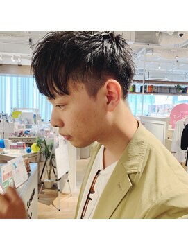 ヘアーエスクールシーユー 枚方T-SITE店(hair S.COEUR×Cu) 前髪だけ長めのツーブロック