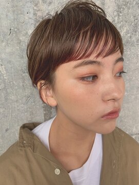 ソイ 下北沢(soi) 耳掛けショートのパープルベージュ