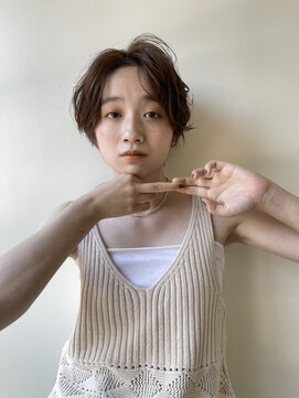 クオン 今泉(quon) 【quon】センターパートショート -天神 今泉 薬院-