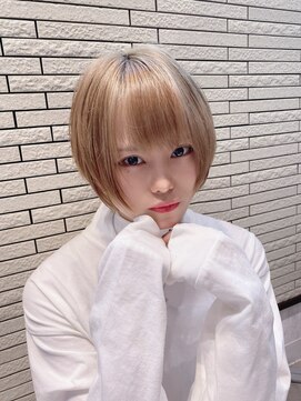 リアイス(Re:ICE) ミニウルフ/くすみブルー/流れるレイヤー/インナーハイライト