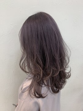アウラ 近鉄八尾駅前店(Aura) 色落ち最強ラベンダーカラー レイヤースタイル近鉄八尾髪質改善