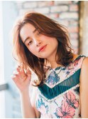 フェミニンロブスタイル　イルミナカラー　コーラル　8
