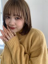 エクリフルール(equri fleur) 【目黒】20代 / 30代 柔かベージュカラー丸みボブ