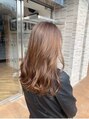 オーブ ヘアー ノア 熊谷店(AUBE HAIR noa) 切りっぱロング<カラー>オレンジベージュ／秋カラー