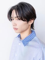 イオ 本厚木(io)&nbsp;ニュアンスパーマセンターパートウルフハイライトメンズカット