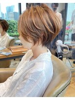 バンプ ギンザ(BUMP GINZA)&nbsp;30代、40代/丸みくびれショートボブ×白髪染めハイライト/大宮